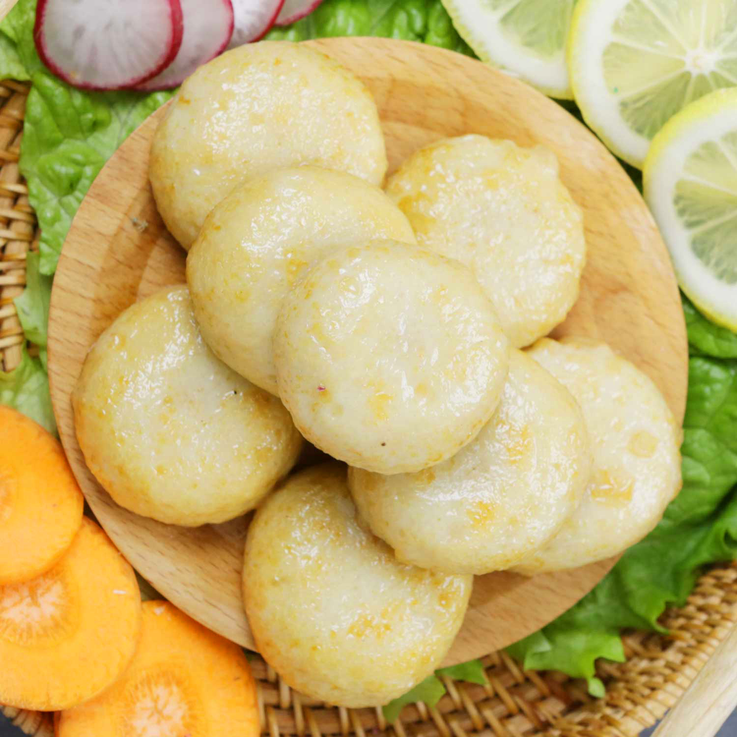 爆汁鱼饼