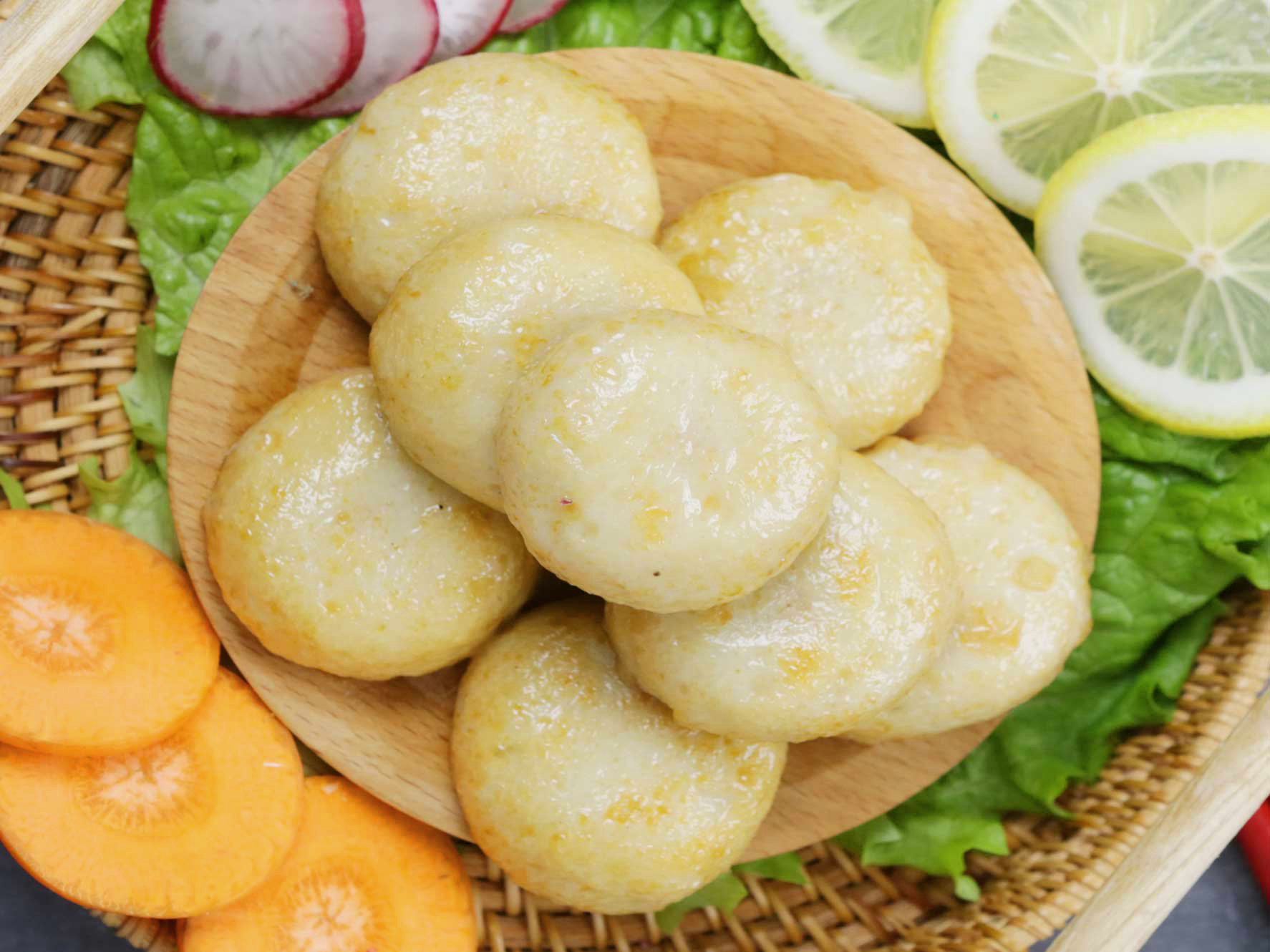 爆汁鱼饼